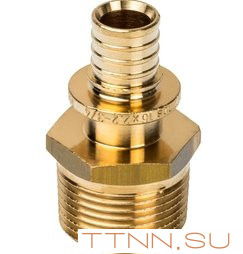 Переходник аксиальный с наружной резьбой STOUT 16х3/4 SFA-0001-001634