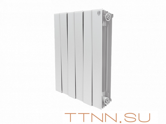 Биметаллический радиатор Royal Thermo Pianoforte 500 VD 6 секц. Bianco Traffico