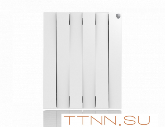 Биметаллический радиатор Royal Thermo Pianoforte 500 VD 6 секц. Bianco Traffico