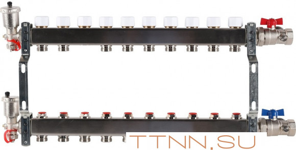 Для отопления Rommer 1"/3/4"x10 с запорными клапанами (RMS-3210-000010) Для отопления Rommer 1"/3/4"x10 с запорными клапанами (RMS-3210-000010)