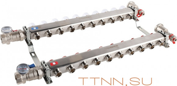 Для отопления Rommer 1"/3/4"x10 с запорными клапанами (RMS-3210-000010) Для отопления Rommer 1"/3/4"x10 с запорными клапанами (RMS-3210-000010)