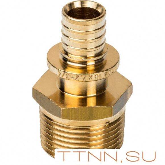 Переходник аксиальный с наружной резьбой STOUT 20х1/2 SFA-0001-002012
