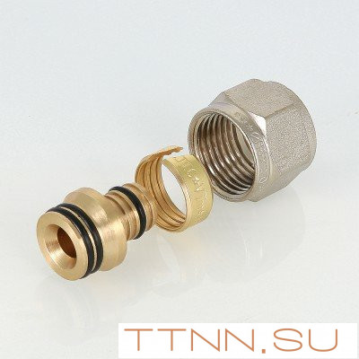 Фитинг обжимной евроконус с накидной гайкой VALTEC VTc.710.N.1604 16x1/2" Фитинг обжимной евроконус с накидной гайкой VALTEC VTc.710.N.1604 16x1/2"