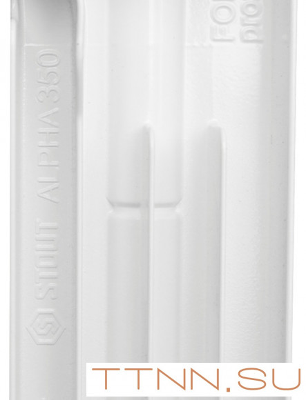 Биметаллический радиатор STOUT ALPHA 350 8 секций (SRB-2310-035008)