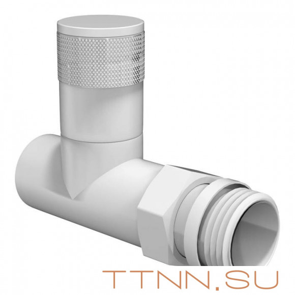 Набор вентелей Royal Thermo PIANO, ПРЯМОЙ, (2 шт) белый