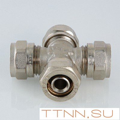 Фитинг обжимной крестовина VALTEC VTm.341.N.161616 16x16x16x16 Фитинг обжимной крестовина VALTEC VTm.341.N.161616 16x16x16x16