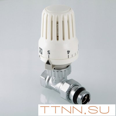 Клапан с термостатической головкой для радиатора прямой Valtec 1/2 VT.048.N.04