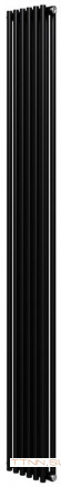 Стальной трубчатый радиатор 2-колончатый Royal Thermo Shift R22 C2180 - 06 секц. RAL9005m, боковое 1/2
