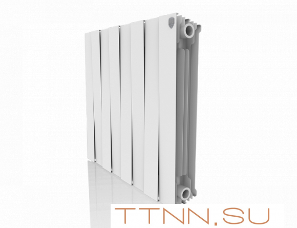 Биметаллический радиатор Royal Thermo Pianoforte 500 VD 8 секц. Bianco Traffico