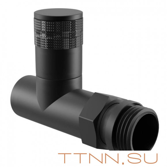 Набор вентелей Royal Thermo PIANO, ПРЯМОЙ, (2 шт) черный