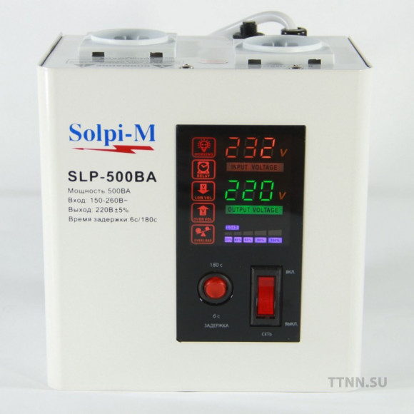 Цифровой стабилизатор напряжения Solpi-M SLP-500BA для газовых котлов