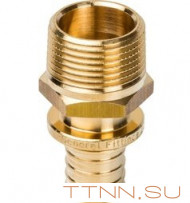 Переходник аксиальный с наружной резьбой STOUT 25х3/4 SFA-0001-002534