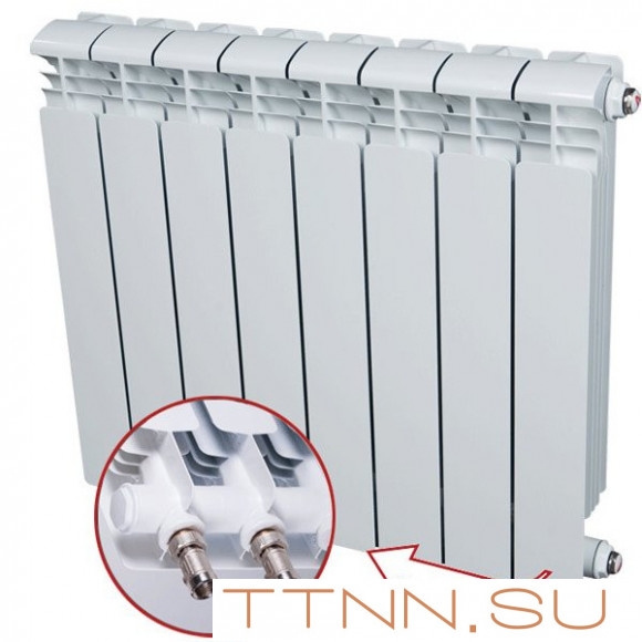 Алюминиевый радиатор Rifar Alum Ventil 500 12 секц. Алюминиевый радиатор Rifar Alum Ventil 500 12 секц.