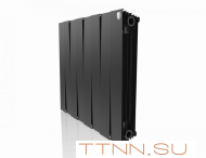 Биметаллический радиатор Royal Thermo Pianoforte 500 VD 8 секц. Noir Sable