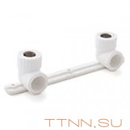 Угольник РосТурПласт PN25 комб. с креплением двойной (под смеситель), внутренняя резьба 20х1/2" арт.10701 Угольник РосТурПласт PN25 комб. с креплением двойной (под смеситель), внутренняя резьба 20х1/2" арт.10701