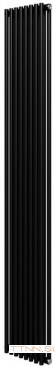 Стальной трубчатый радиатор 2-колончатый Royal Thermo Shift R22 C2180 - 08 секц. RAL9005m, боковое 1/2