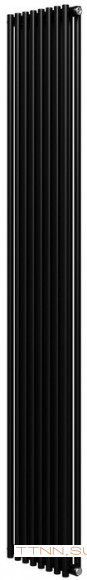 Стальной трубчатый радиатор 2-колончатый Royal Thermo Shift R22 C2180 - 08 секц. RAL9005m, боковое 1/2