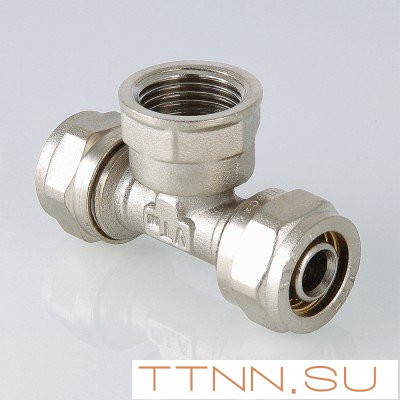 Фитинг обжимной ройник VALTEC VTm.332.N.320632 32x1"x32 Фитинг обжимной ройник VALTEC VTm.332.N.320632 32x1"x32