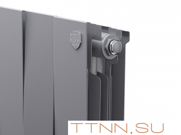 Биметаллический радиатор Royal Thermo Piano Forte 200 /Silver Satin 14 секц.