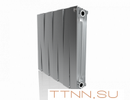 Биметаллический радиатор Royal Thermo Pianoforte 500 VD 8 секц. Silver Satin