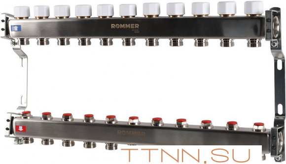 Для отопления Rommer 1"/3/4"x11 с запорными клапанами (RMS-3200-000011) Для отопления Rommer 1"/3/4"x11 с запорными клапанами (RMS-3200-000011)