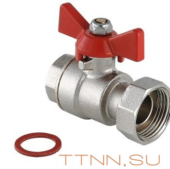 Кран шаровой с накидной гайкой Valtec 1/2" x 3/4"