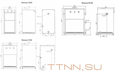 Напольный газовый котел Лемакс Премиум 70