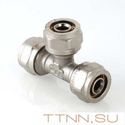 Фитинг обжимной тройник VALTEC VTm.331.N.201616 20x16x16 Фитинг обжимной тройник VALTEC VTm.331.N.201616 20x16x16