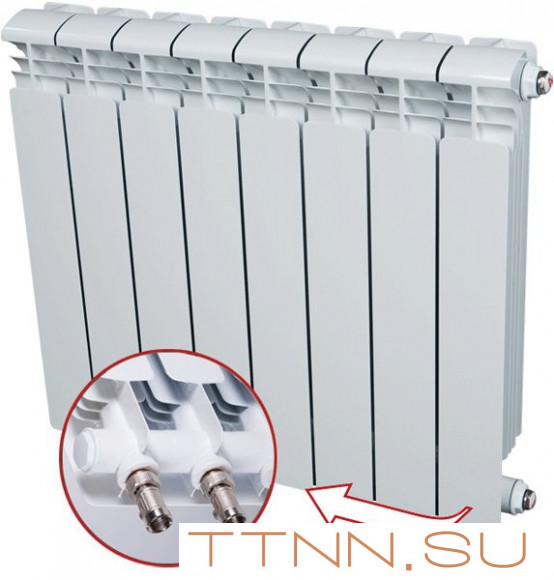 Алюминиевый радиатор Rifar Alum Ventil 500 8 секц. Алюминиевый радиатор Rifar Alum Ventil 500 8 секц.