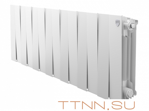 Биметаллический радиатор Royal Thermo Piano Forte 300 /Bianco Traffico 14 секц.