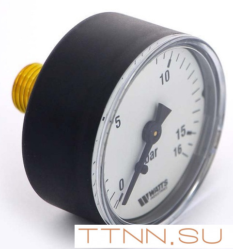 Манометр аксиальный Watts F+R100(MDA) 50/16x1/4"