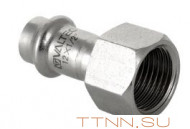 Соединитель из нержавеющей стали с  внутренней резьбой Valtec 42х11/2 Соединитель из нержавеющей стали с  внутренней резьбой Valtec 42х11/2