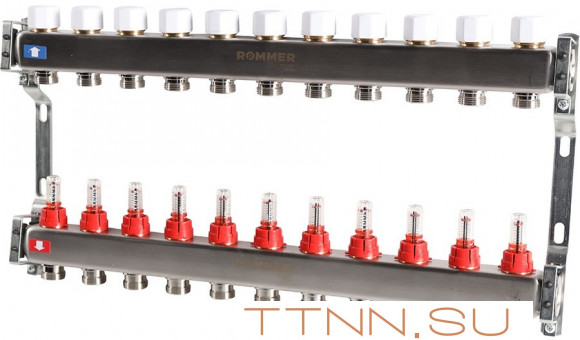 Для отопления Rommer 1"/3/4"x11 с расходомерами (RMS-1200-000011) Для отопления Rommer 1"/3/4"x11 с расходомерами (RMS-1200-000011)