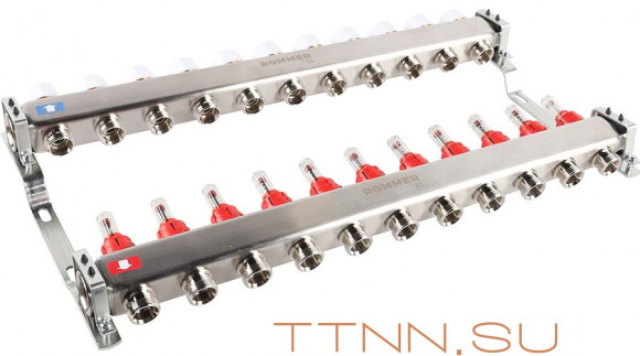 Для отопления Rommer 1"/3/4"x11 с расходомерами (RMS-1200-000011) Для отопления Rommer 1"/3/4"x11 с расходомерами (RMS-1200-000011)