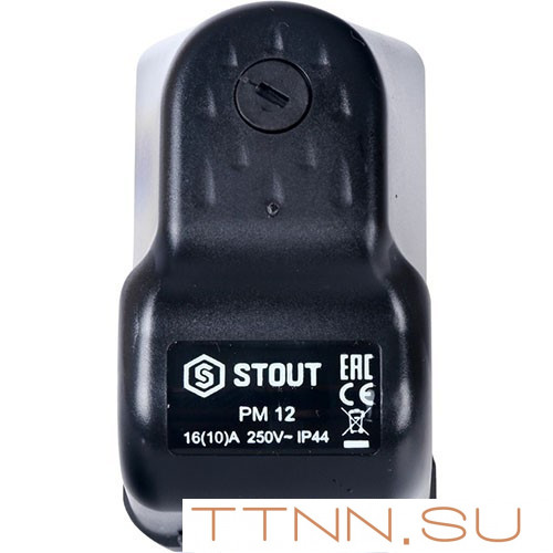 Реле давления для водоснабжения STOUT PM12G, 3-12 бар,1/4", с накидной гайкой Реле давления для водоснабжения STOUT PM12G, 3-12 бар,1/4", с накидной гайкой