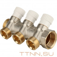 Коллектор распределительный STOUT 1"х3х3/4" ЕК Коллектор распределительный STOUT 1"х3х3/4" ЕК