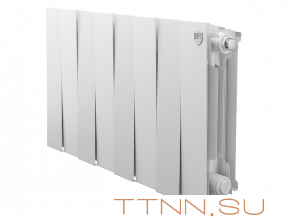 Биметаллический радиатор Royal Thermo Piano Forte 300 /Bianco Traffico 8 секц.