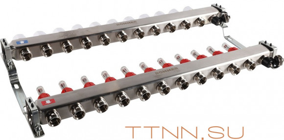 Для отопления Rommer 1"/3/4"x11 с расходомерами (RMS-1201-000011) Для отопления Rommer 1"/3/4"x11 с расходомерами (RMS-1201-000011)