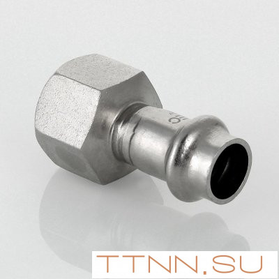 Соединитель из нержавеющей стали с внутренней резьбой Valtec 22х3/4" Соединитель из нержавеющей стали с внутренней резьбой Valtec 22х3/4"