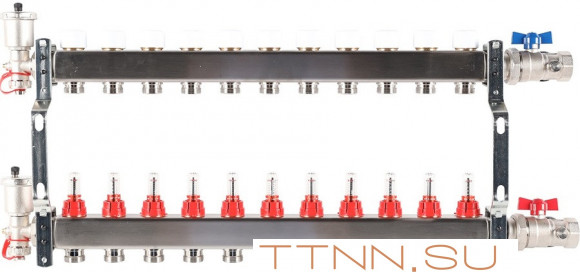Для отопления Rommer 1"/3/4"x11 с расходомерами (RMS-1210-000011) Для отопления Rommer 1"/3/4"x11 с расходомерами (RMS-1210-000011)