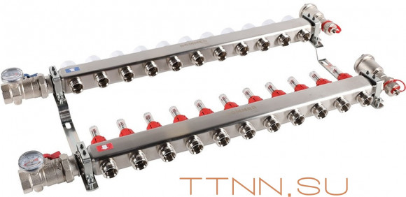 Для отопления Rommer 1"/3/4"x11 с расходомерами (RMS-1210-000011) Для отопления Rommer 1"/3/4"x11 с расходомерами (RMS-1210-000011)