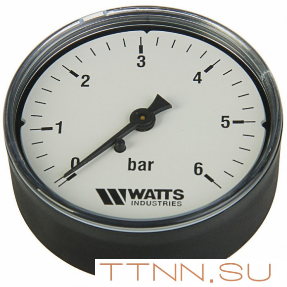 Манометр аксиальный Watts F+R100(MDA) 63/6x1/4"