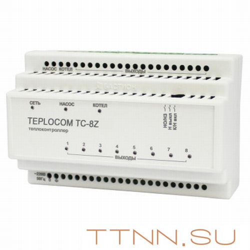 Теплоконтроллер для лучевой системы отопления TEPLOCOM Луч TC-8Z