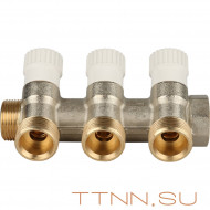 Коллектор распределительный STOUT 3/4"х3х3/4" ЕК STOUT Коллектор распределительный STOUT 3/4"х3х3/4" ЕК STOUT