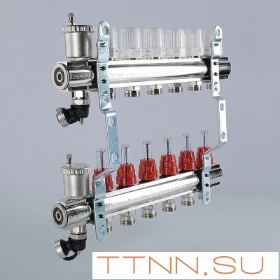 Коллекторный блок Valtec VTc.596.EMNX.0605 1", 5 x 3/4" евроконус