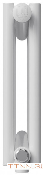 Стальной трубчатый радиатор 2-колончатый Royal Thermo Shift R22 VC2030 - 18 секц. RAL9016, нижнее 1/2
