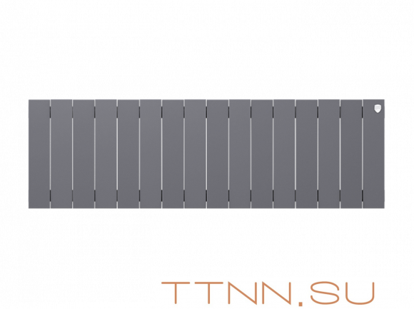 Биметаллический радиатор Royal Thermo Piano Forte 300 /Silver Satin 16 секц.