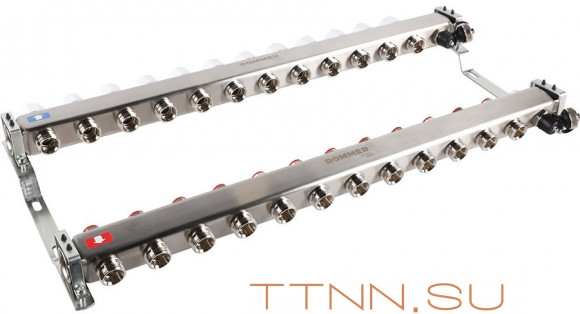 Для отопления Rommer 1"/3/4"x12 с запорными клапанами (RMS-3201-000012) Для отопления Rommer 1"/3/4"x12 с запорными клапанами (RMS-3201-000012)