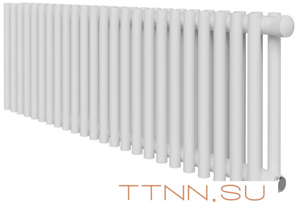 Стальной трубчатый радиатор 2-колончатый Royal Thermo Shift R22 VC2030 - 24 секц. RAL9016, нижнее 1/2