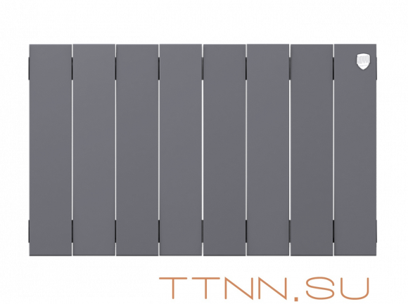 Биметаллический радиатор Royal Thermo Piano Forte 300 /Silver Satin 8 секц.